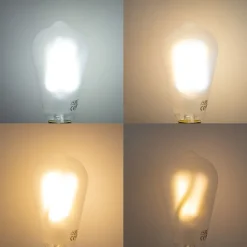 LUUMR Smarte Glühbirnen|Led Lampen*Smart E27 Dimmbare LED-Glühbirnen ST64 Matt 7W 806 lm 2700-6500K