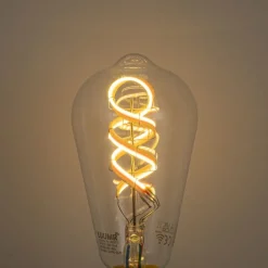 LUUMR Smarte Glühbirnen|Filament Lampen*Smart E27 Dimmbare LED-Glühbirnen ST64 Klar RGBW 4W 250lm 2700K