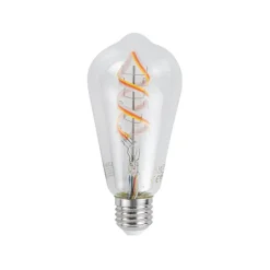 LUUMR Smarte Glühbirnen|Filament Lampen*Smart E27 Dimmbare LED-Glühbirnen ST64 Klar RGBW 4W 250lm 2700K