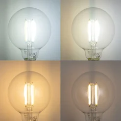 LUUMR Smarte Glühbirnen|Led Lampen*Smart E27 Dimmbare LED-Glühbirne G95 Klar 7W 806lm 2700-6500K