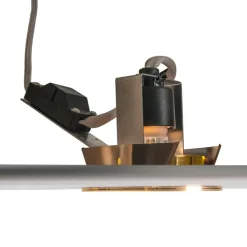 QAZQA Smarte Einbaustrahlers|Smarte Spots*Smart Einbau Spot Gold kippbar inkl. Wifi GU10 - Cisco