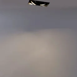 QAZQA Smarte Einbaustrahlers|Smarte Spots*Smart Einbau Spot schwarz inkl. 2 Wifi GU10 trimless - Oneon 2