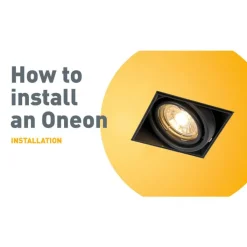 QAZQA Smarte Einbaustrahlers|Smarte Spots*Smart Einbau Spot schwarz inkl. 2 Wifi GU10 trimless - Oneon 2