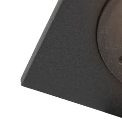 QAZQA Badezimmerlampen|Gartenbeleuchtung*Smart Einbau Spot Schwarzes Quadrat IP44 inkl. Wifi GU10 - Xena