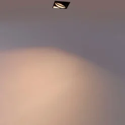 QAZQA Smarte Einbaustrahlers|Smarte Spots*Smart Einbau Spot schwarz inkl. Wifi GU10 trimless - Oneon 1