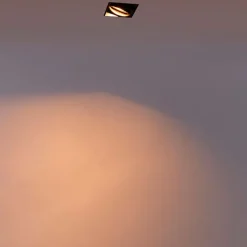 QAZQA Smarte Einbaustrahlers|Smarte Spots*Smart Einbau Spot schwarz inkl. Wifi GU10 trimless - Oneon 1