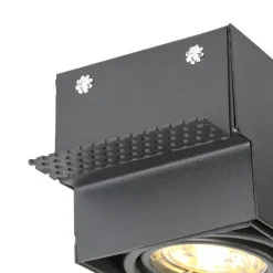 QAZQA Smarte Einbaustrahlers|Smarte Spots*Smart Einbau Spot schwarz inkl. Wifi GU10 trimless - Oneon 1