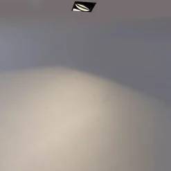 QAZQA Smarte Einbaustrahlers|Smarte Spots*Smart Einbau Spot schwarz inkl. Wifi GU10 trimless - Oneon 1