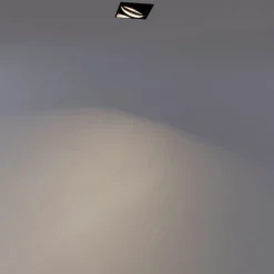 QAZQA Smarte Einbaustrahlers|Smarte Spots*Smart Einbau Spot schwarz inkl. Wifi GU10 trimless - Oneon 1