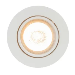 QAZQA Smarte Einbaustrahlers|Smarte Spots*Smart Einbau Spot weiß kippbar inkl. WiFi GU10 - Cisco