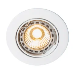 QAZQA Smarte Einbaustrahlers|Smarte Spots*Smart Einbau Spot weiß kippbar inkl. Wifi GU10 - Edu