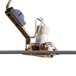 QAZQA Smarte Einbaustrahlers|Smarte Spots*Smart Einbaukupfer kippbar inkl. Wifi GU10 - Edu