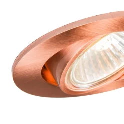 QAZQA Smarte Einbaustrahlers|Smarte Spots*Smart Einbaukupfer kippbar inkl. Wifi GU10 - Cisco