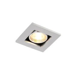 QAZQA Smarte Spots|Smarte Einbaustrahlers*Smart Einbau-Strahler Aluminium inkl. WiFi GU10 schwenkbar - Qure