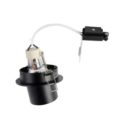 QAZQA Smarte Einbaustrahlers|Smarte Spots*Smart Einbaustrahler schwarz inkl. WiFi GU10 verstellbar - Installa