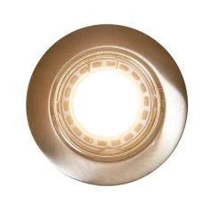 QAZQA Smarte Einbaustrahlers|Smarte Spots*Smart Einbaustrahler Stahl inkl. WiFi GU10 neigbar - Edu