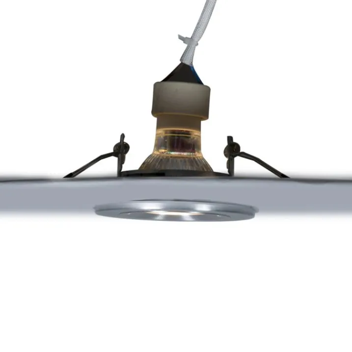 QAZQA Gartenbeleuchtung|Badezimmerlampen*Smart Einbaustrahler Stahl rund IP44 inkl. Wifi GU10 - Xena