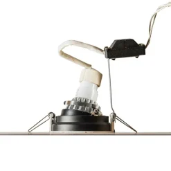 QAZQA Smarte Einbaustrahlers|Smarte Spots*Smart Einbaustrahler weiß mit Stahl inkl. Wifi GU10 - Rondoo