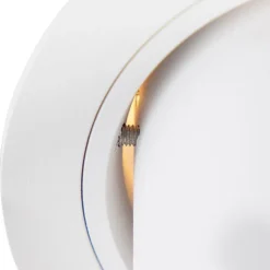 QAZQA Smarte Einbaustrahlers|Smarte Spots*Smart Einbaustrahler weiß neigbar inkl. WiFi GU10 - Installa