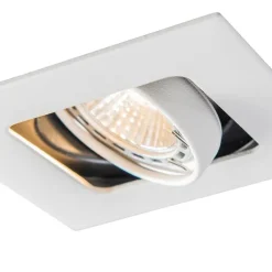 QAZQA Smarte Einbaustrahlers|Smarte Spots*Smart Einbaustrahler weiß inkl. WiFi GU10 neigbar - Artemis