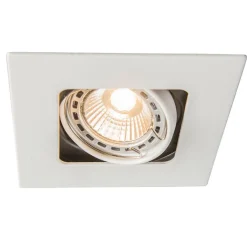QAZQA Smarte Einbaustrahlers|Smarte Spots*Smart Einbaustrahler weiß inkl. WiFi GU10 neigbar - Artemis