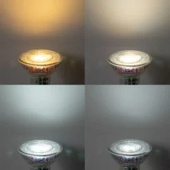 LUEDD Smarte Glühbirnen|Led Lampen*Smart GU10 50 LED-Glühbirne Klar RGBW 4,5W 350 lm 2700-6000K