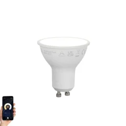 LUUMR Smarte Glühbirnen|Led Lampen*Smart GU10 50mm dimmbare LED-Glühbirne Opal 7W 630lm 4000K