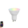 LUUMR Smarte Glühbirnen|Led Lampen*Smart GU10 50mm dimmbare LED-Glühbirne Opal RGBW 4,7W 400lm 2700-6500K