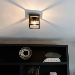 QAZQA Smarte Deckenleuchten|Deckenleuchten*Smart Industrie Deckenleuchte schwarz inkl. WiFi A60 - Käfig 1