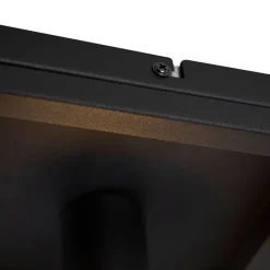 QAZQA Smarte Deckenleuchten|Deckenleuchten*Smart Industrie Deckenleuchte schwarz inkl. WiFi A60 - Käfig 1