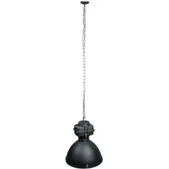 QAZQA Smarte Pendelleuchten|Pendelleuchten*Smart Industrie Hängelampe schwarz 53 cm inkl. A60 Wifi - Sicko