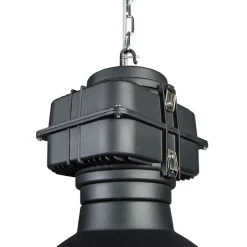 QAZQA Smarte Pendelleuchten|Pendelleuchten*Smart Industrie Hängelampe schwarz 53 cm inkl. A60 Wifi - Sicko