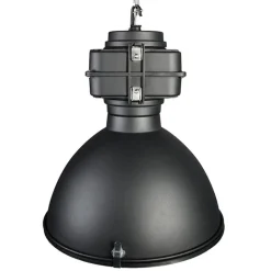 QAZQA Smarte Pendelleuchten|Pendelleuchten*Smart Industrie Hängelampe schwarz 53 cm inkl. A60 Wifi - Sicko