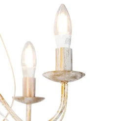 QAZQA Smarte Pendelleuchten|Led-Kronleuchter*Smart Kronleuchter weiß 5 Lichter inkl. Wifi B35 - Giuseppe