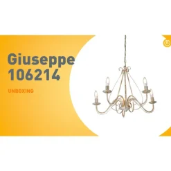 QAZQA Smarte Pendelleuchten|Led-Kronleuchter*Smart Kronleuchter weiß 5 Lichter inkl. Wifi B35 - Giuseppe