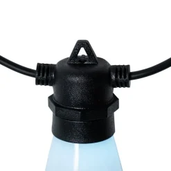 QAZQA Gartenbeleuchtung|Smarte Außenbeleuchtung*Smart LED Lichterkette 15 Meter 15 Leuchten Opal RGBW IP44 - Chill