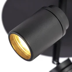 QAZQA Gartenbeleuchtung|Badezimmerlampen*Smart Modern spot schwarz inkl. GU10 2-flammig IP44 - Ducha