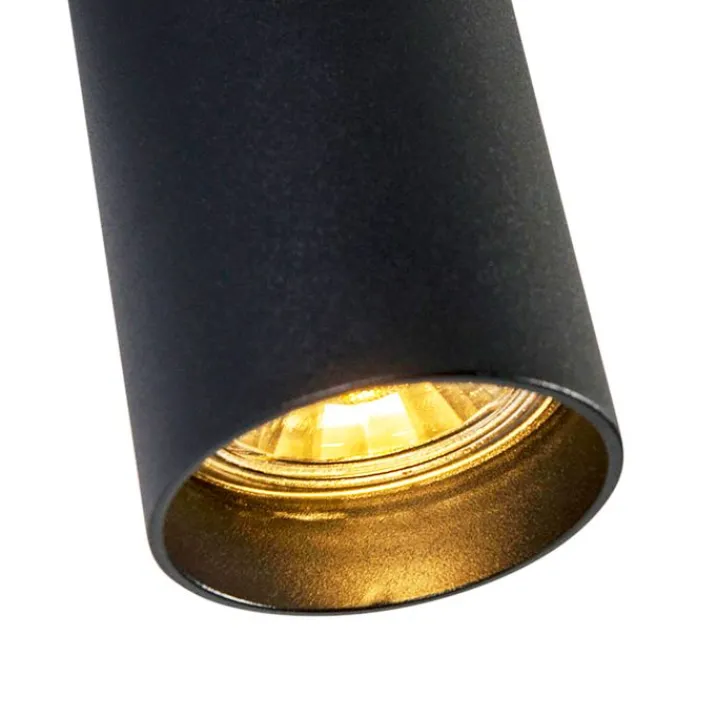 QAZQA Smarte Spots|Smarte Deckenleuchten*Smart moderner Spot schwarz inkl. WiFi GU10 - Tuba 1