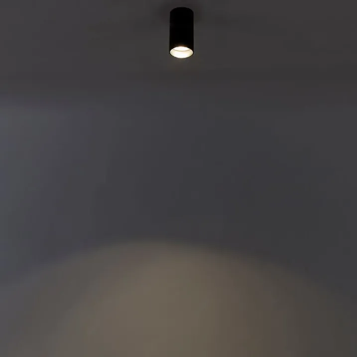 QAZQA Smarte Spots|Smarte Deckenleuchten*Smart moderner Spot schwarz inkl. WiFi GU10 - Tuba 1