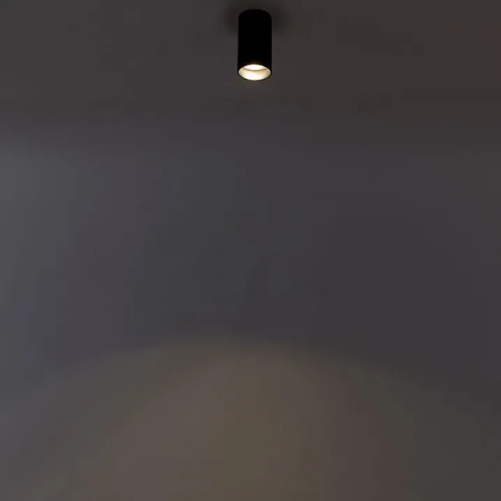 QAZQA Smarte Spots|Smarte Deckenleuchten*Smart moderner Spot schwarz inkl. WiFi GU10 - Tuba 1