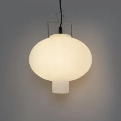 QAZQA Gartenbeleuchtung|Pendelleuchten Außen*Smart Outdoor Hängelampe Weiß 35cm inkl. Wifi A60 - Pion