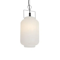 QAZQA Gartenbeleuchtung|Pendelleuchten Außen*Smart Outdoor Hängeleuchte weiß 20cm inkl. Wifi A60 - Pion