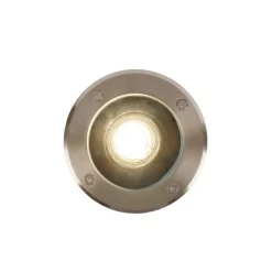 QAZQA Gartenbeleuchtung|Bodenstrahler Außen*Smart Outdoor Spot Spot Edelstahl inkl. WiFi GU10 IP65 - Delux