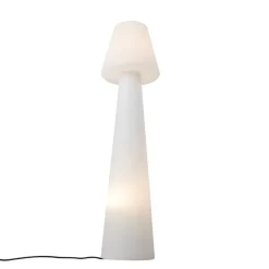 QAZQA Gartenbeleuchtung|Smarte Außenbeleuchtung*Smart Outdoor Stehleuchte weiß inkl. LED A60 IP44 - Katrijn