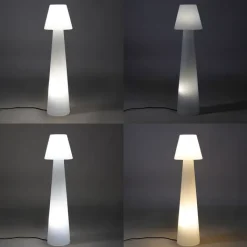 QAZQA Gartenbeleuchtung|Smarte Außenbeleuchtung*Smart Outdoor Stehleuchte weiß inkl. LED A60 IP44 - Katrijn