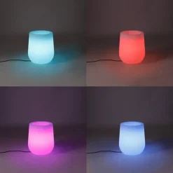 QAZQA Gartenbeleuchtung|Smarte Außenbeleuchtung*Smart Outdoor Stehleuchte Blumentopf weiß IP44 inkl. Wifi A60 - Flowerpot