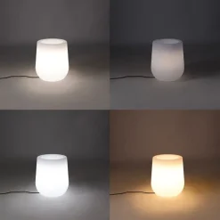 QAZQA Gartenbeleuchtung|Smarte Außenbeleuchtung*Smart Outdoor Stehleuchte Blumentopf weiß IP44 inkl. Wifi A60 - Flowerpot