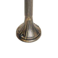 QAZQA Smarte Außenbeleuchtung|Laternen Außen*Smart Outdoor-Laterne Antikgold 125 cm IP44 inkl. WiFi A60 - Daphne