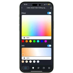 Calex Smarte Deckenleuchten|Led-Deckenleuchten*Smart plafondlamp wit 40 cm incl. LED RGBW IP54 - Siem