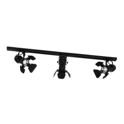 QAZQA Smarte Spots|Deckenstrahler*Smart Rail System Schwarz 3 Lichter inkl. Wifi GU10 - Movie